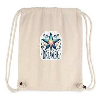 Dream Big - Sternschnuppe Illustration - Stanley/Stella recycelter Gym Bag - Naturweiß - Vorne