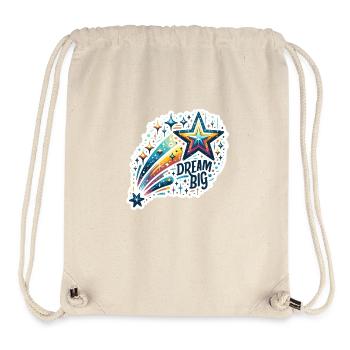 Dream Big - Sternschnuppe Illustration - Stanley/Stella recycelter Gym Bag - Naturweiß - Vorne