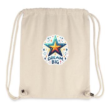 Dream Big - Sternschnuppe Illustration - Stanley/Stella recycelter Gym Bag - Naturweiß - Vorne