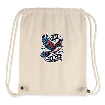 Soar High - Vogel Illustration - Stanley/Stella recycelter Gym Bag - Naturweiß - Vorne