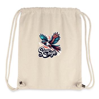 Soar High - Vogel Illustration - Stanley/Stella recycelter Gym Bag - Naturweiß - Vorne