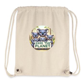 Koala Family - Stanley/Stella Recycled Gym Bag - natural - Front