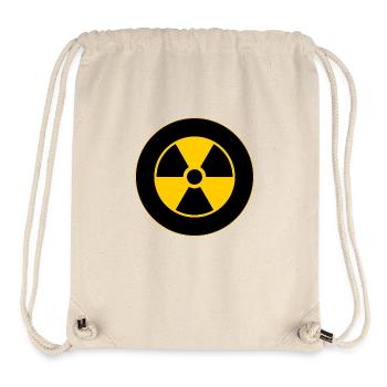 Mod-Ziel RadioActive-Zeichen - Stanley/Stella recycelter Gym Bag - Naturweiß - Vorne