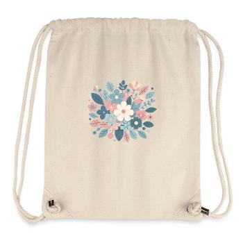Pastel-coloured floral arrangement - Stanley/Stella Recycled Gym Bag - natural - Front