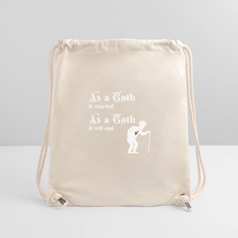 As a Goth it started - As a Goth it will end Stanley/Stella Recycled Gym Bag