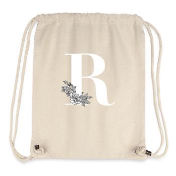 Buchstabe R - Stanley/Stella recycelter Gym Bag - Naturweiß - Vorne