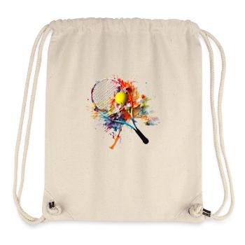 Tennis ist ein beliebter Sport - Stanley/Stella recycelter Gym Bag - Naturweiß - Vorne