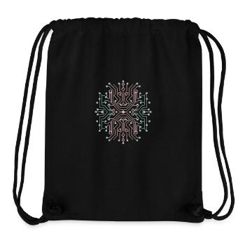 CircuitVerse Futuristika - Stanley/Stella Recycled Gym Bag - black - Front