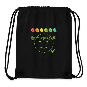 how do you feel - Stanley/Stella Recycled Gym Bag - black - Front