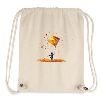 Im Herbst steigen wieder die Drachen - Stanley/Stella recycelter Gym Bag - Naturweiß - Vorne