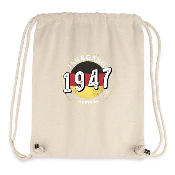 Limitierte Auflage Jahrgangs 1947 77 years old - Stanley/Stella Recycled Gym Bag - natural - Front