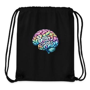 Kreatives Farbgeflecht - Stanley/Stella recycelter Gym Bag - Schwarz - Vorne