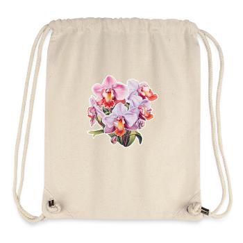 Orchidee - Stanley/Stella recycelter Gym Bag - Naturweiß - Vorne