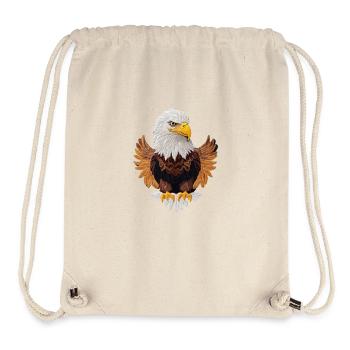 Beau pygargue à tête blanche - Sac à cordon recyclé Stanley/Stella - blanc naturel - Devant