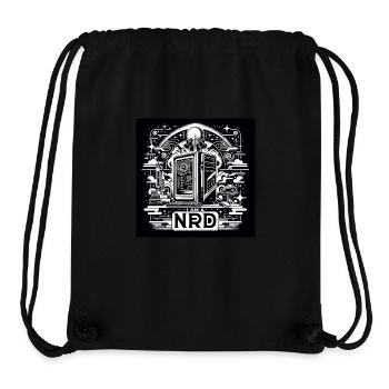 Nerd Stolz Black&White - Stanley/Stella recycelter Gym Bag - Schwarz - Vorne