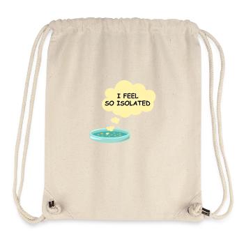 Microbiologie Drôle de laboratoire de bactéries Je me sens tellement isolé - Sac à cordon recyclé Stanley/Stella - blanc naturel - Devant