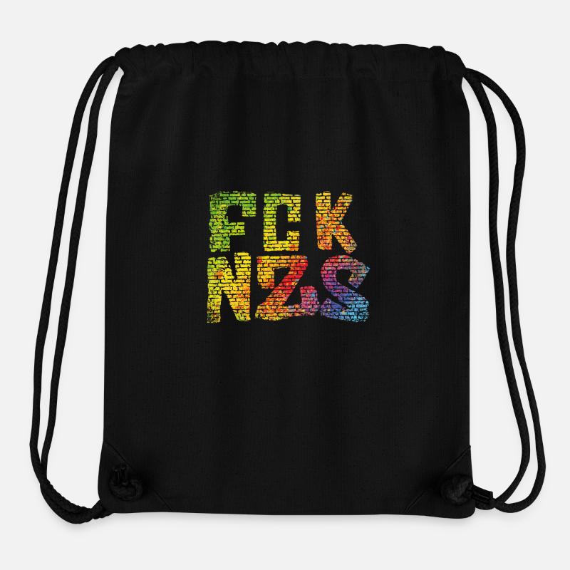 FCK NZS - Stanley/Stella Recycled Gym Bag - black