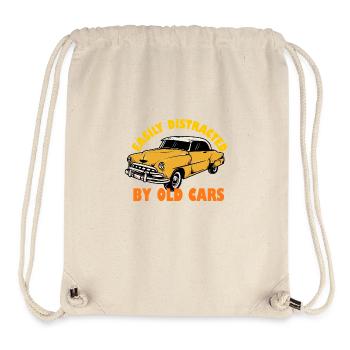 Lässt sich leicht von alten Autos ablenken - Stanley/Stella recycelter Gym Bag - Naturweiß - Vorne