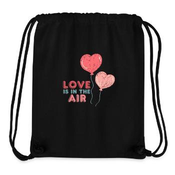 Love is in the air - Stanley/Stella Recycled Gym Bag - black - Front