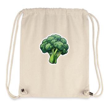 Brokkoli - Stanley/Stella recycelter Gym Bag - Naturweiß - Vorne