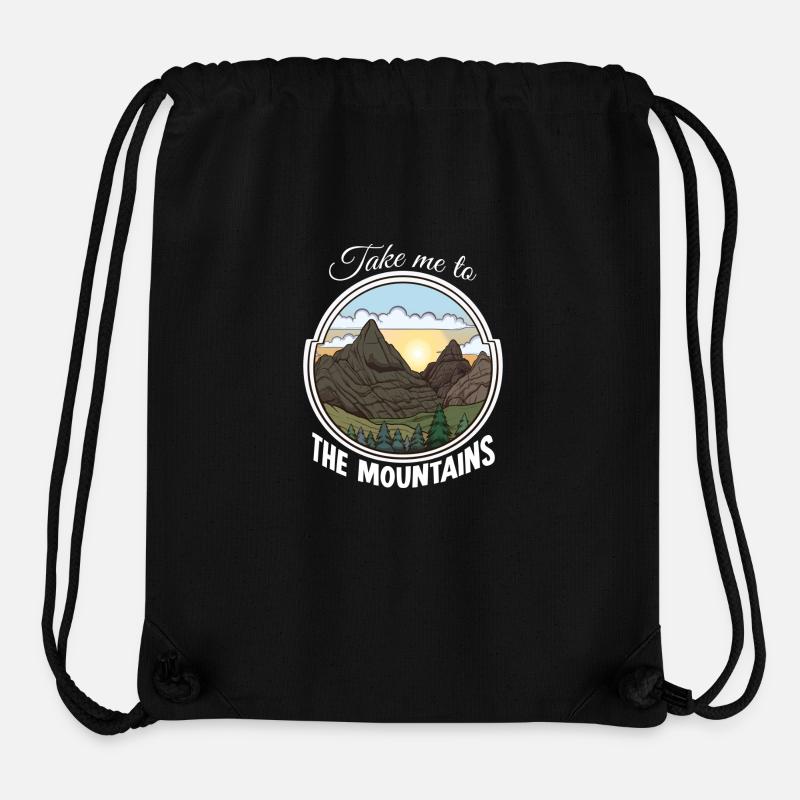 Bring mich in die Berge - Stanley/Stella recycelter Gym Bag - Schwarz