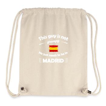 Envie de Madrid - Sac à cordon recyclé Stanley/Stella - blanc naturel - Devant