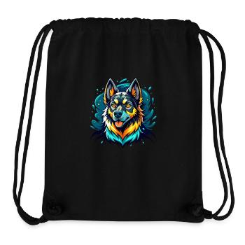 German Shepherd - Stanley/Stella Recycled Gym Bag - black - Front