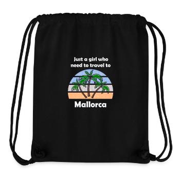 Der Urlaub auf Mallorca - Stanley/Stella recycelter Gym Bag - Schwarz - Vorne