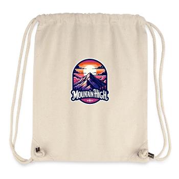 Mountain High - Berg Illustration - Stanley/Stella Recycled Gym Bag - natural - Front