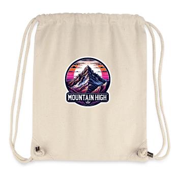 Mountain High - Berg Illustration - Stanley/Stella Recycled Gym Bag - natural - Front