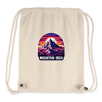 Mountain High - Berg Illustration - Stanley/Stella Recycled Gym Bag - natural - Front