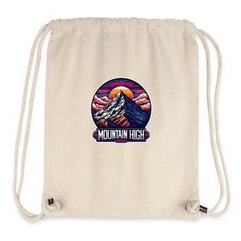 Mountain High - Berg Illustration - Stanley/Stella Recycled Gym Bag - natural - Front