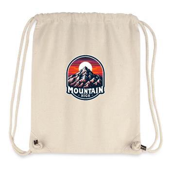 Mountain High - Berg Illustration - Stanley/Stella Recycled Gym Bag - natural - Front