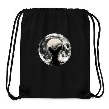 Clair de lune extraterrestre - Sac à cordon recyclé Stanley/Stella - noir - Devant