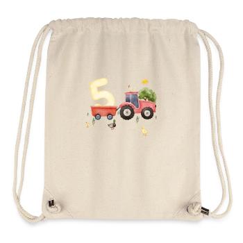 5th Anniversary Farm Agriculture - Stanley/Stella Recycled Gym Bag - natural - Front