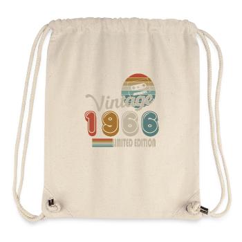 1966 Birthday Born In 1966 Vintage Retro 58 Year - Stanley/Stella Recycled Gym Bag - natural - Front