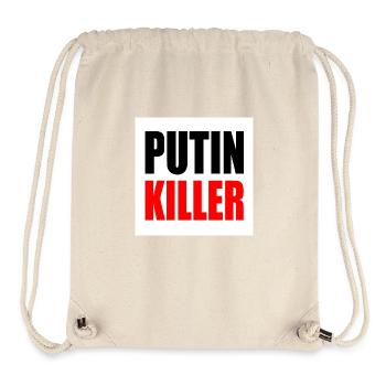 Putin killer - Sac à cordon recyclé Stanley/Stella - blanc naturel - Devant
