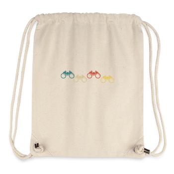 Vintage Retro Fernglas - Stanley/Stella recycelter Gym Bag - Naturweiß - Vorne