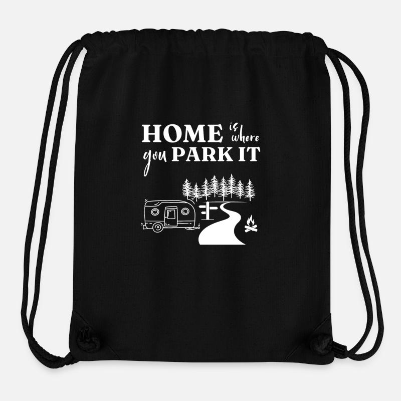 Home is where you Park it - Stanley/Stella Recycled Gym Bag - black