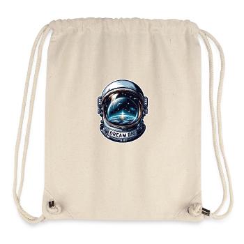 Dream Big - Astronaut Illustration - Stanley/Stella Recycled Gym Bag - natural - Front