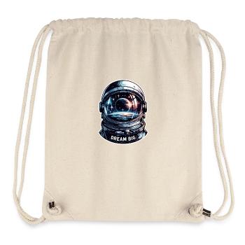 Dream Big - Astronaut Illustration - Stanley/Stella Recycled Gym Bag - natural - Front