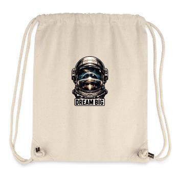 Dream Big - Astronaut Illustration - Stanley/Stella Recycled Gym Bag - natural - Front