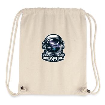 Dream Big - Astronaut Illustration - Stanley/Stella Recycled Gym Bag - natural - Front