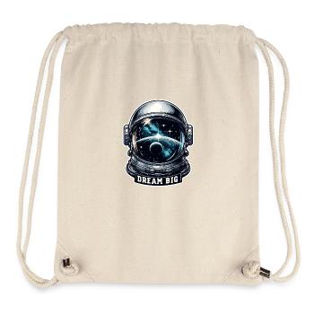 Dream Big - Astronaut Illustration - Stanley/Stella Recycled Gym Bag - natural - Front