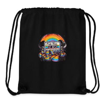 Pride Tunes Rainbow Cassette Design - Stanley/Stella recycelter Gym Bag - Schwarz - Vorne
