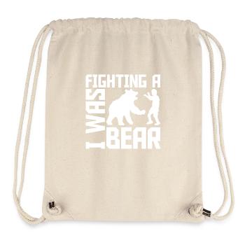 I Was Fighting A Bear Surgery Broken Arm Injury - Stanley/Stella Recycled Gym Bag - natural - Front