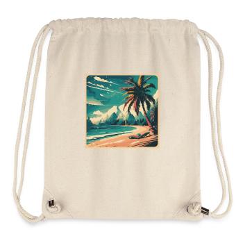 Palm Tree Magic: Summer Beach Shirt - Stanley/Stella Recycled Gym Bag - natural - Front