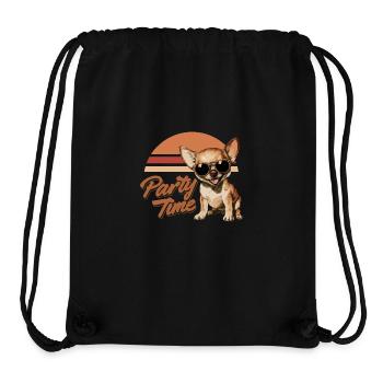 Dog Party Time - Stanley/Stella Recycled Gym Bag - black - Front