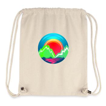 Landscape in circle - Stanley/Stella Recycled Gym Bag - natural - Front