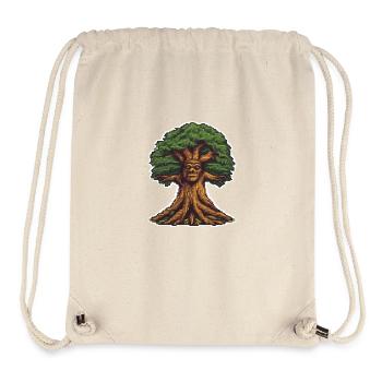 Flüsternder Wald Pixel - Stanley/Stella recycelter Gym Bag - Naturweiß - Vorne